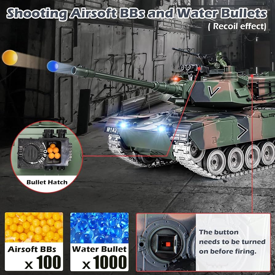 その他 TANK CORPS DX Supdex RC Tank, 1:18 Alloy Metal M1A2 Abrams Remote Control